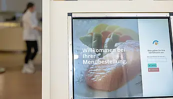 Foto vom Speisenerfassungsterminal.