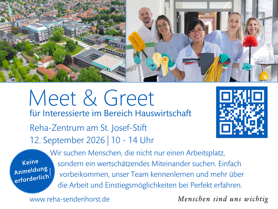 Meet & Greet | für Interessierte im Bereich Hauswirtschaft  12. September 2026 | 10 - 14 Uhr