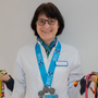 Dr. Hilka Höveler-Klebsch mit den sechs Medaillen, die ihr den „World Marathon Majors“ sicherten.